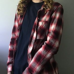 GAP Red and white flannel